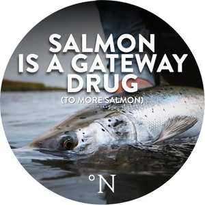 Du tilføjede <b><u>Salmon is a gateway drug - Sticker</u></b> til kurven.