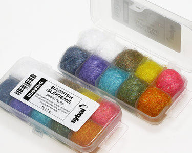 Du tilføjede <b><u>Baitfish Supreme Dubbing, Box, leuchtende Farben</u></b> til kurven.