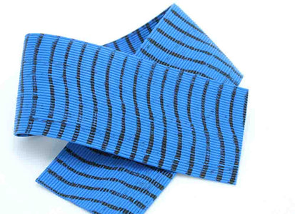 Du tilføjede <b><u>Runde, gestreifte Gummibeine – Blau/Schwarz</u></b> til kurven.