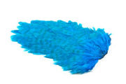 4 B's Hen Saddle White dyed Kingfisher Blue