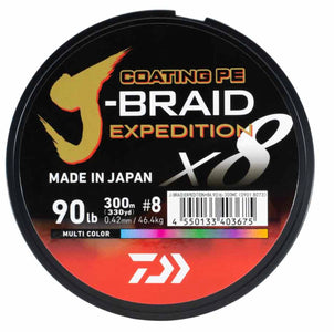 Du tilføjede <b><u>Daiwa J-BRAID EXPEDITION x8 Geflechtschnur</u></b> til kurven.