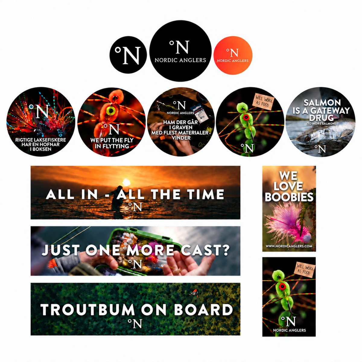 Nordic Anglers Stickers Bundle