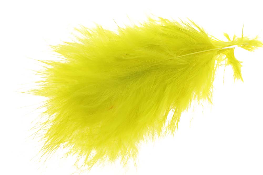 Wolly Bugger Marabou - Yellow Olive
