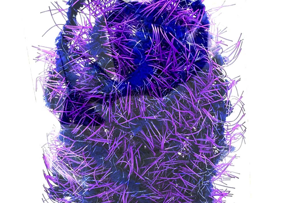 Chenille-Raupe – UV-Violett