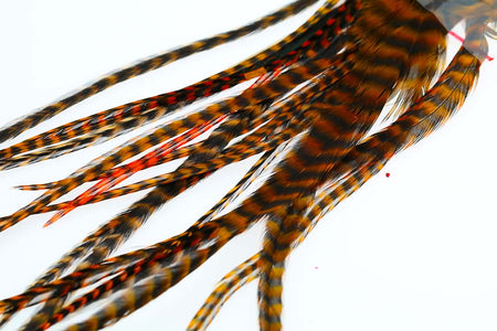 Du tilføjede <b><u>Ausgewählte Hechtsattelfedern – Grizzly Orange</u></b> til kurven.