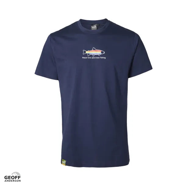 Geoff Anderson Bio-T-Shirt Peace Trout Navi