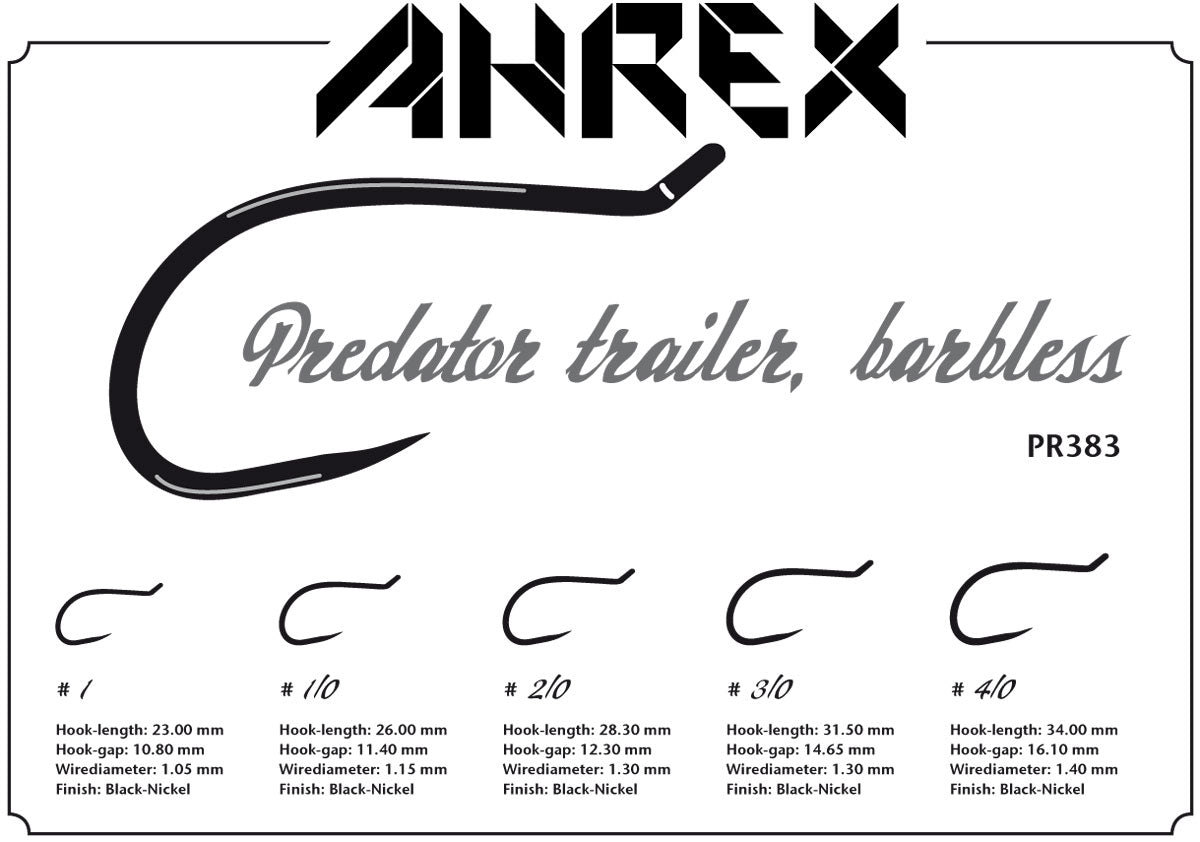 Ahrex PR383 – Predator Anhängerhaken, ohne Widerhaken