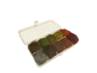 Du tilføjede <b><u>Nymphen-Dubbing, Box, Dunkle Farben</u></b> til kurven.