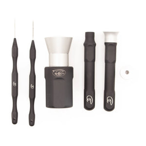 Du tilføjede <b><u>R Evolution Werkzeugset – Schwarz: Enthält HT502, HT 513, HT531 und HT536</u></b> til kurven.