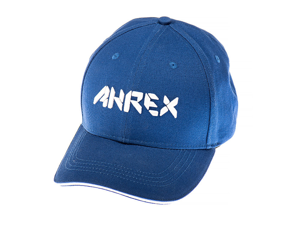 AHREX Bold Script Cap - White on Blue