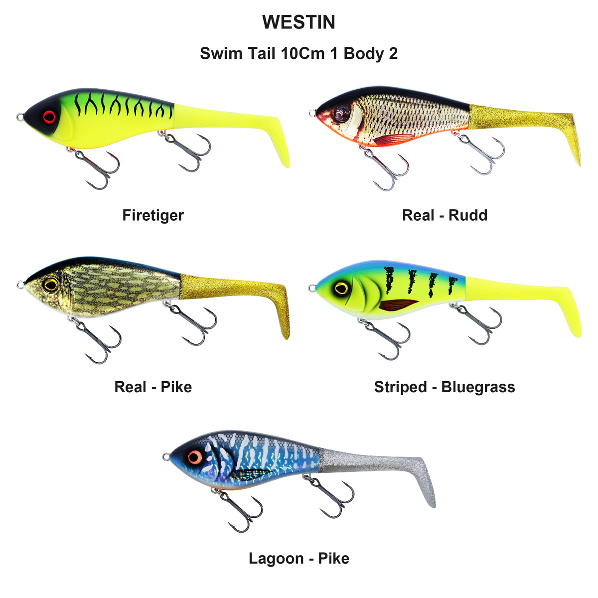 Farveoversigt – Swim Tail 10Cm 1 Body 2