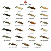 Farveoversigt – Whiting Hebert Hen Cape