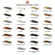 Farveoversigt – Whiting Hebert Rooster Saddle – Silver