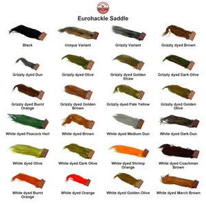Du tilføjede <b><u>Whiting Eurohackle Saddle</u></b> til kurven.