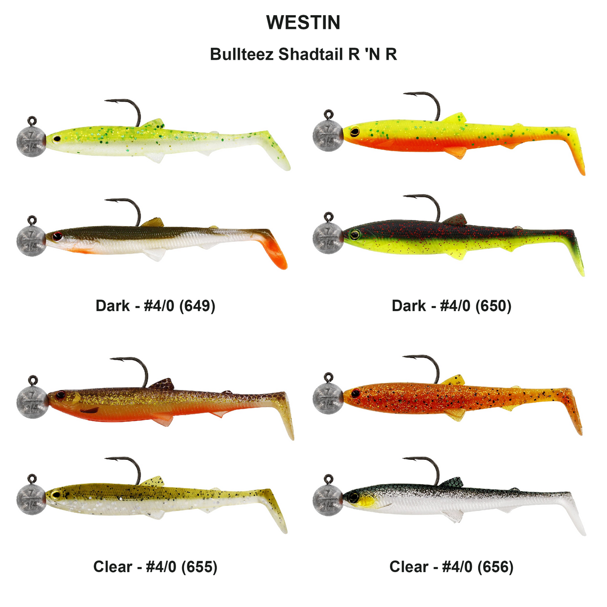 Farveoversigt – Bullteez Shadtail R 'N R