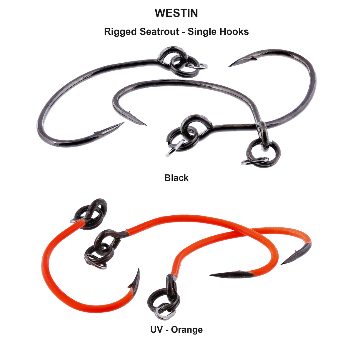Farveoversigt – Rigged Seatrout - Single Hooks
