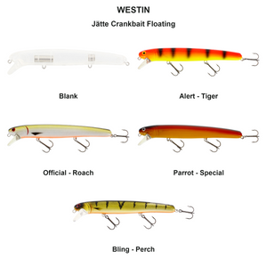 Du tilføjede <b><u>Jätte Crankbait Floating</u></b> til kurven.