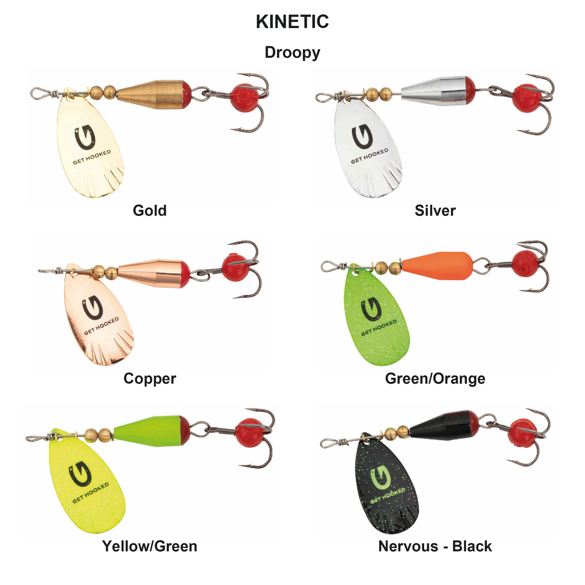 Farveoversigt – Kinetic Droopy