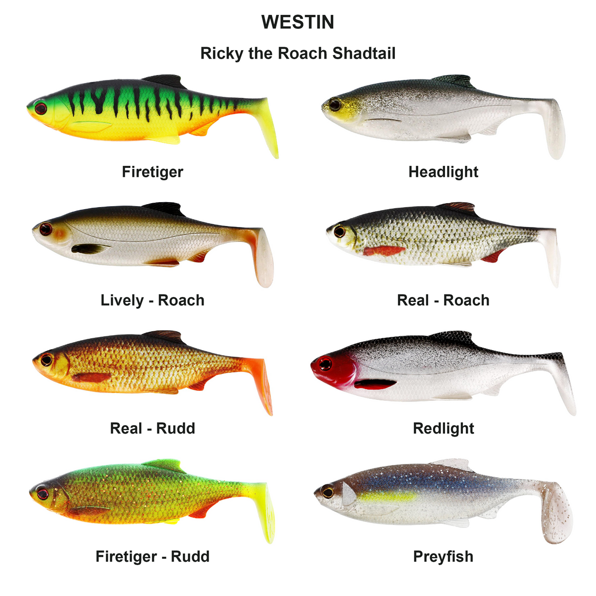 Farveoversigt – Ricky the Roach Shadtail