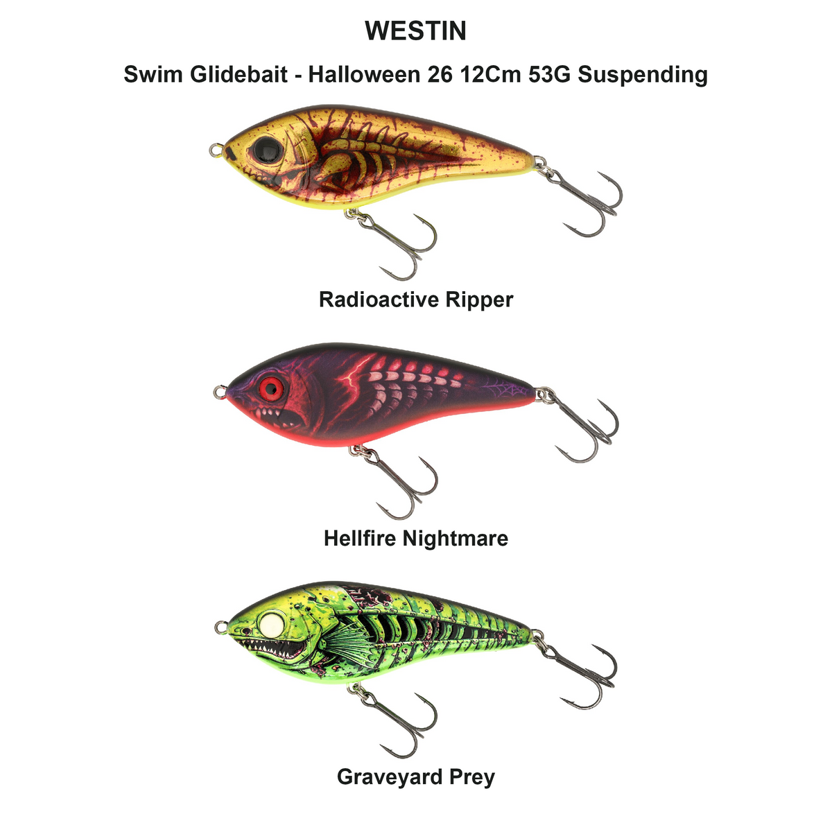 Farveoversigt – Swim Glidebait - Halloween 26 12Cm 53G Suspending