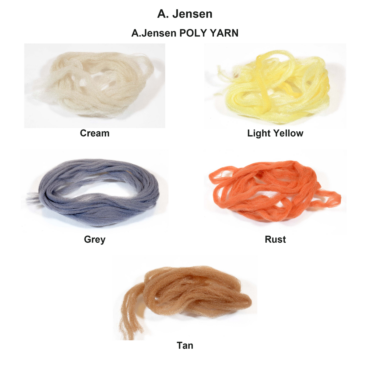 Farveoversigt – A.Jensen POLY YARN