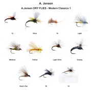 Farveoversigt – A.Jensen DRY FLIES - Modern Classics 1