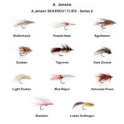 Farveoversigt – A.Jensen SEATROUT FLIES - Series 6