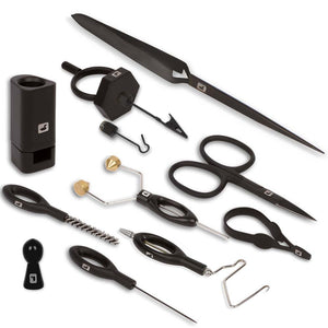 Du tilføjede <b><u>Komplettes Fliegenbinde-Werkzeugset – Schwarz</u></b> til kurven.