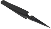 Mini-Pinzette mit geradem D-Ring – Schwarz