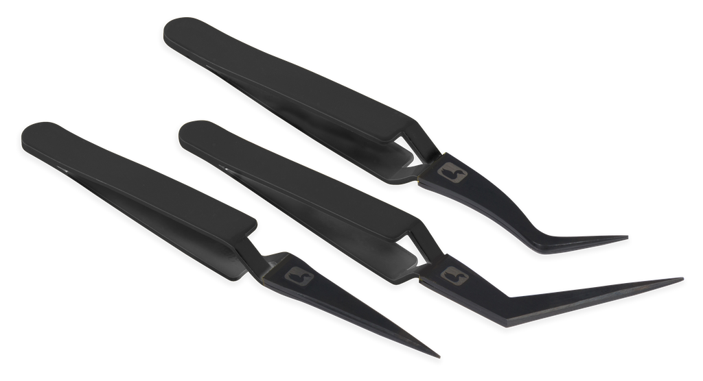 Loon D-Loop Pinzetten-Set – Schwarz