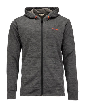 Simms Challenger Kapuzenpullover mit durchgehendem Reißverschluss – Carbon