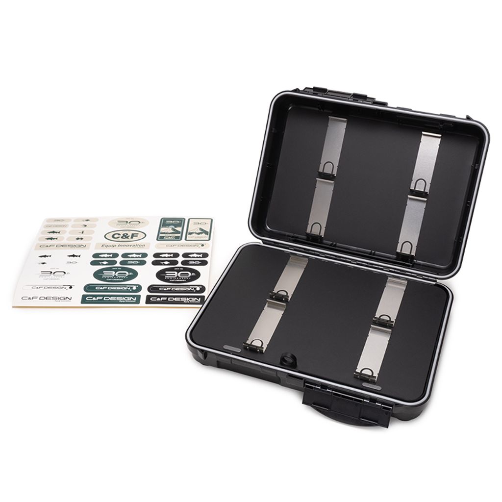 C&F Design Grand Slam Guide Box inkl. 16 System-Schaumstoffeinlagen (8 mittel/8 klein) 
