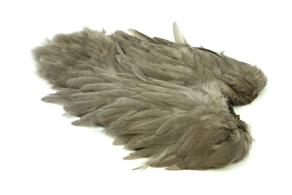 Whiting Rooster Softhackle W Chickabou SH/C Weiß gefärbt Rosa