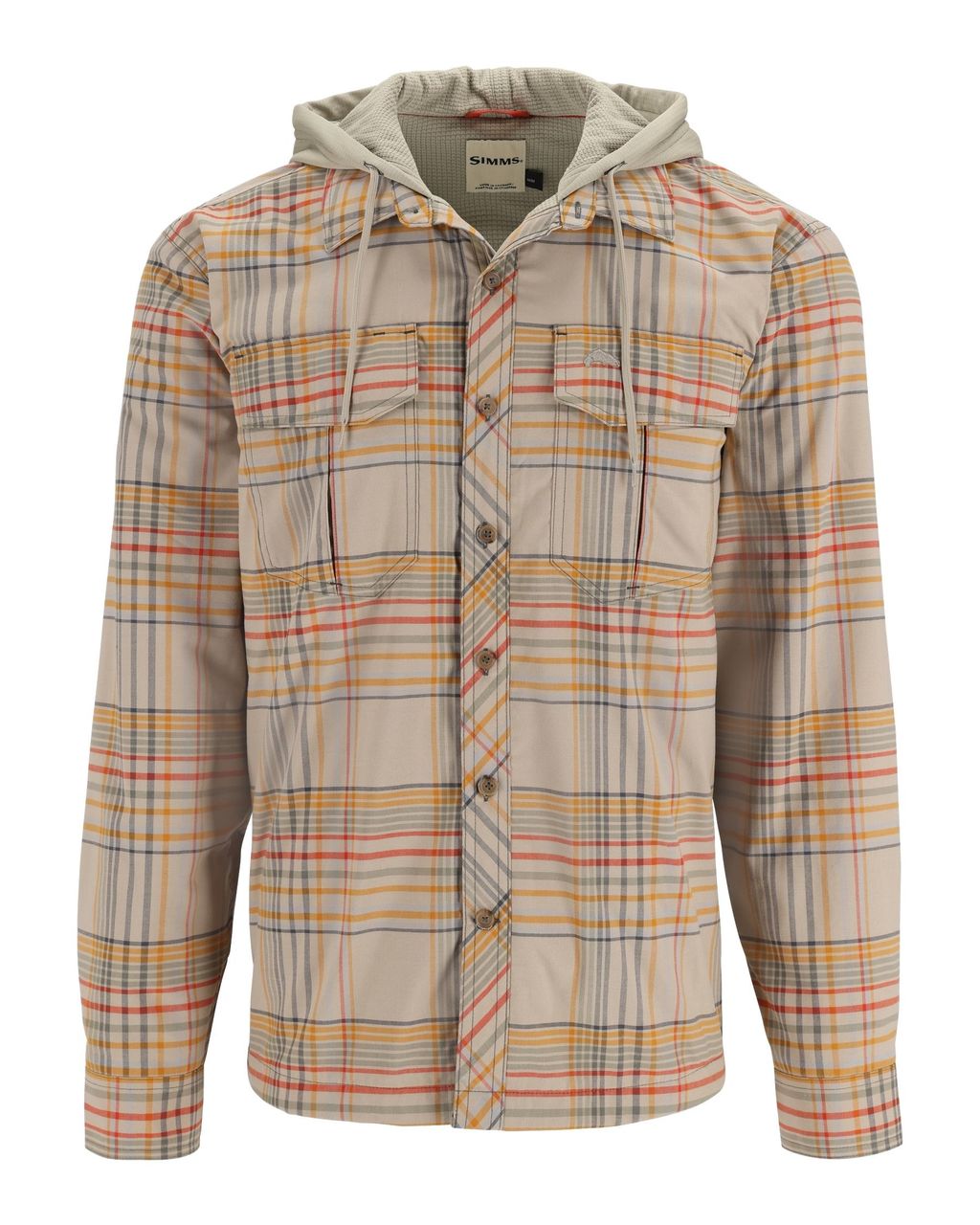 Simms Winterhoodie – Stone Neo Plaid