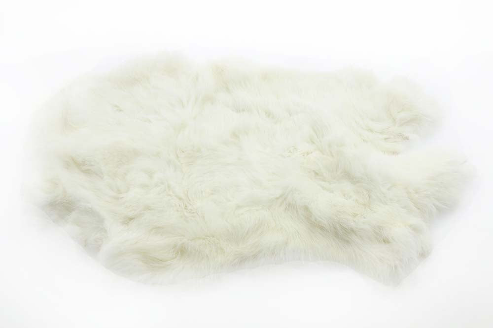 Helt kanin skind - White