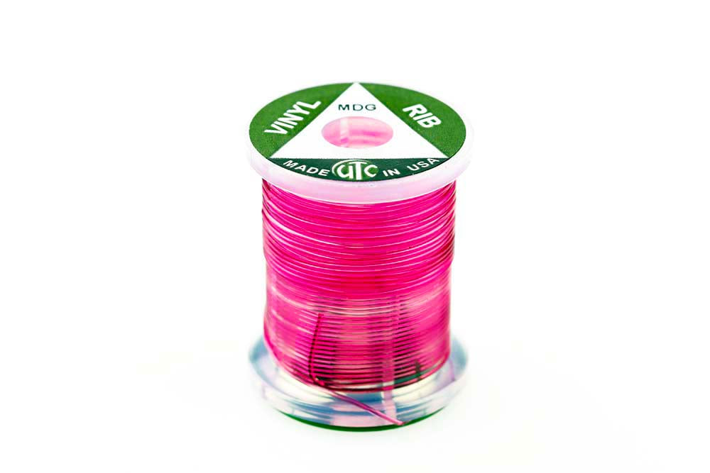 Vinyl Rib Fl. Pink Fluebinding Tråd Bindetråd Wapsi