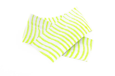 Du tilføjede <b><u>Runde, gestreifte Gummibeine – Weiß/Chartreuse</u></b> til kurven.