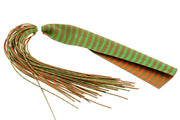 Barred Round Rubber Legs - Brown/Green/Orange