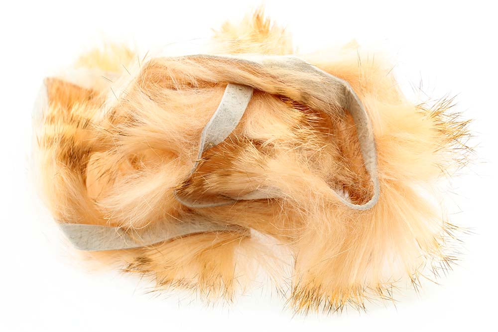 Brown Barred Rabbit Strips - Peach