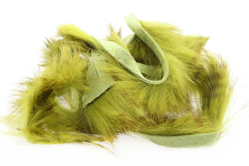Brown Barred Rabbit Strips - Olive