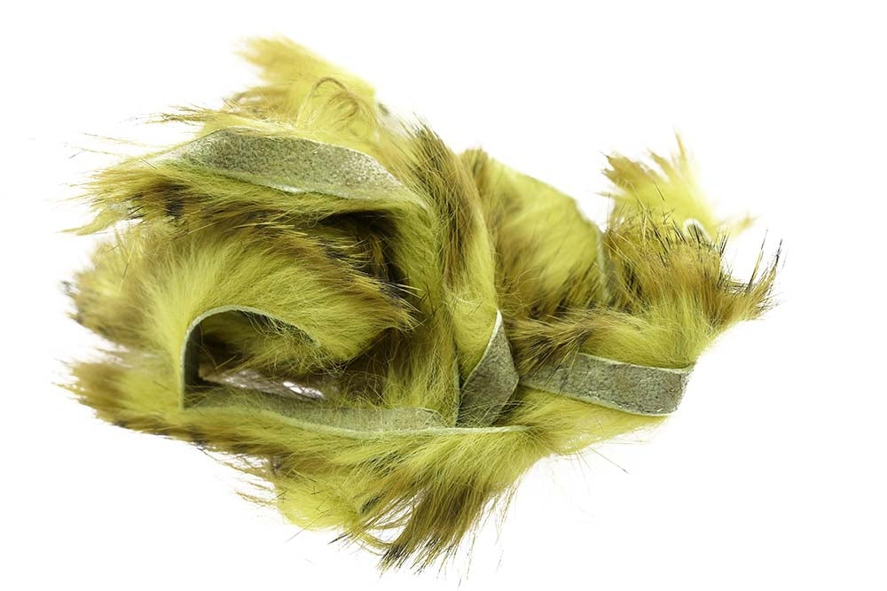 Tiger Barred Magnum Rabbit Strips - Olive/ Black over Lt. Olive