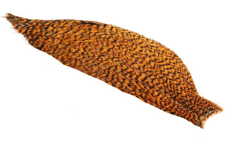 Du tilføjede <b><u>1/2 Wittling Amerikanischer Hahn Cape - Grizzly Garnele Orange</u></b> til kurven.