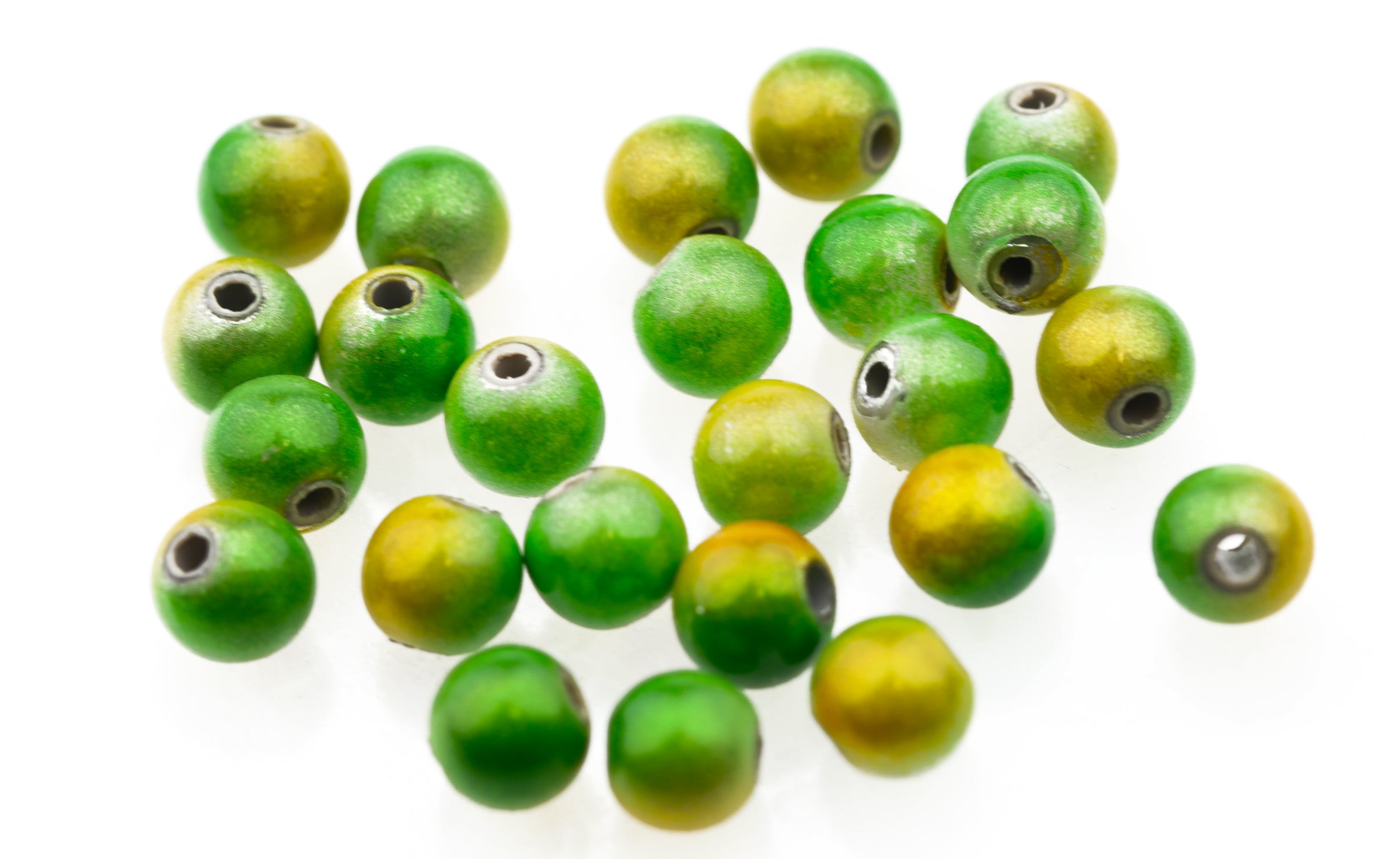 Proeye 3D Poly Beads 6mm - Chartreuse Mix