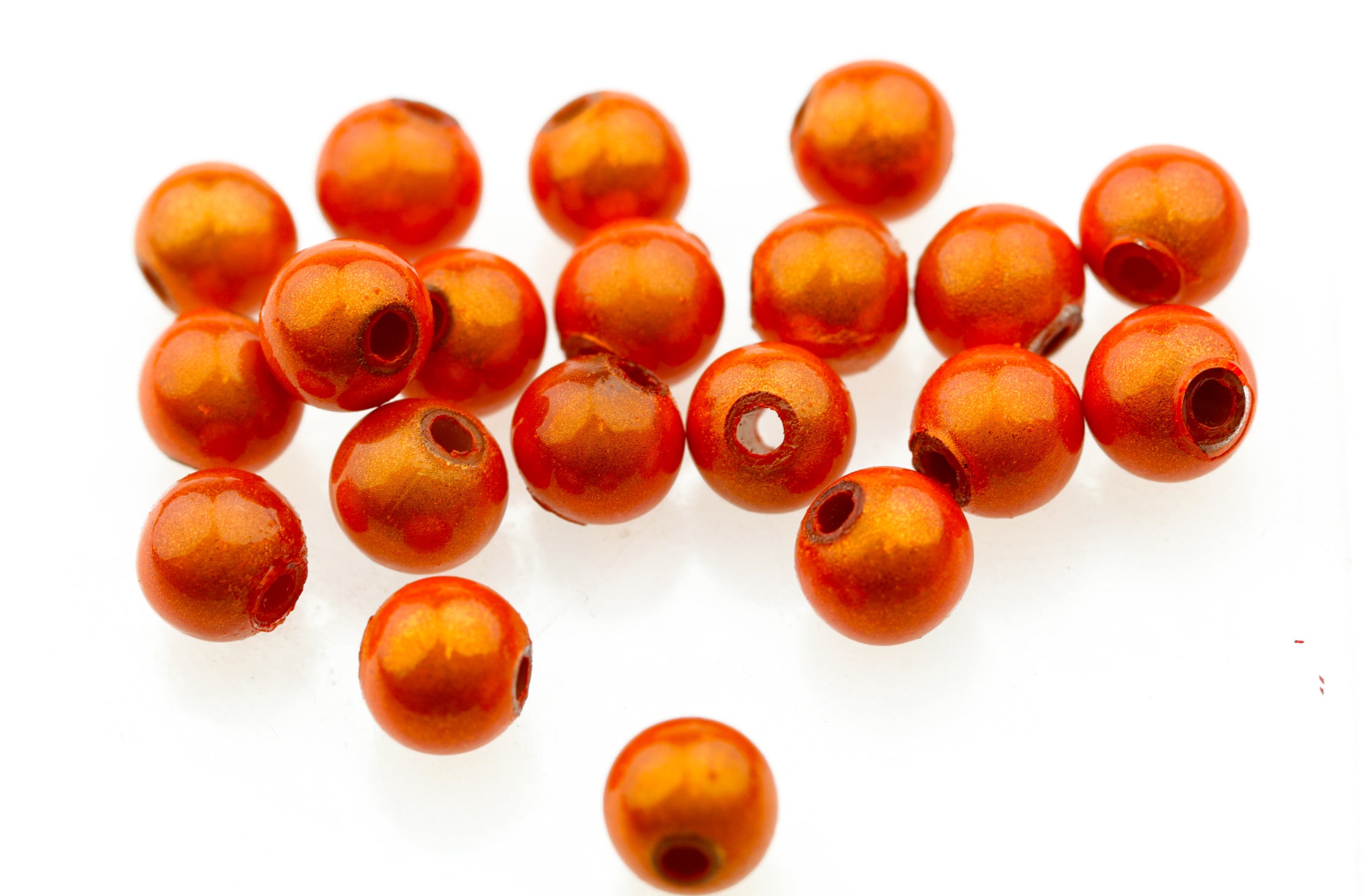 Proeye 3D Poly Beads 6mm - Orange