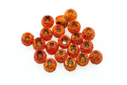 Gritty Tungsten beads - Orange Grit