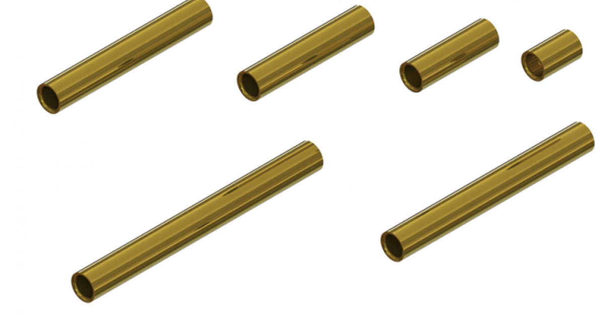 Flexiweight US-Tube Gold Guld Fluebinding Rør & Tilbehør Pro Sportfisher